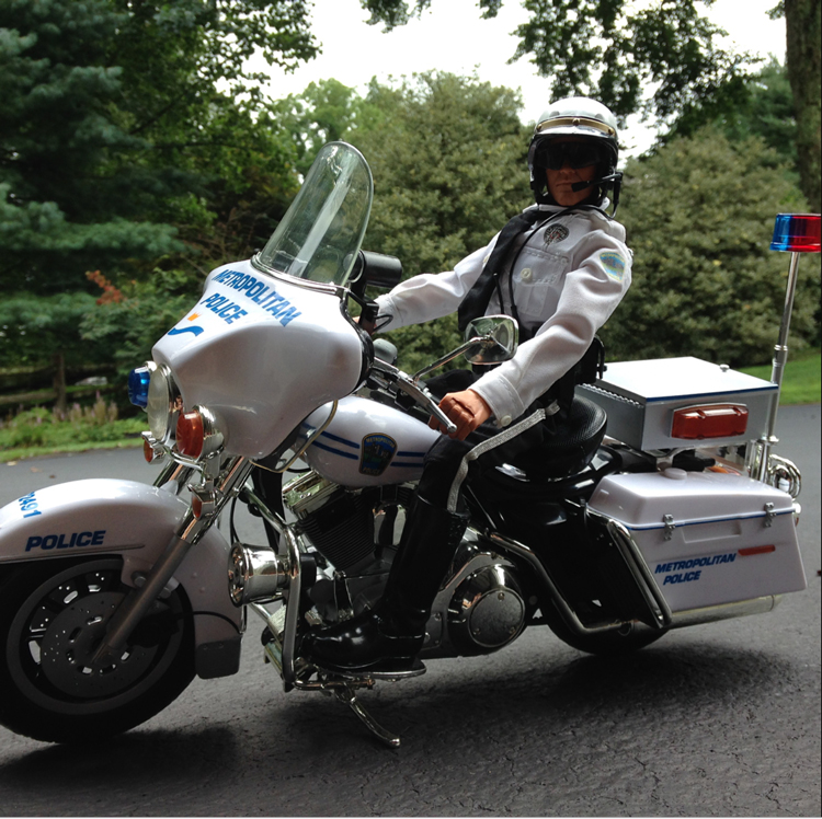2001 GI Joe Figure, Electra Glide Police Harley