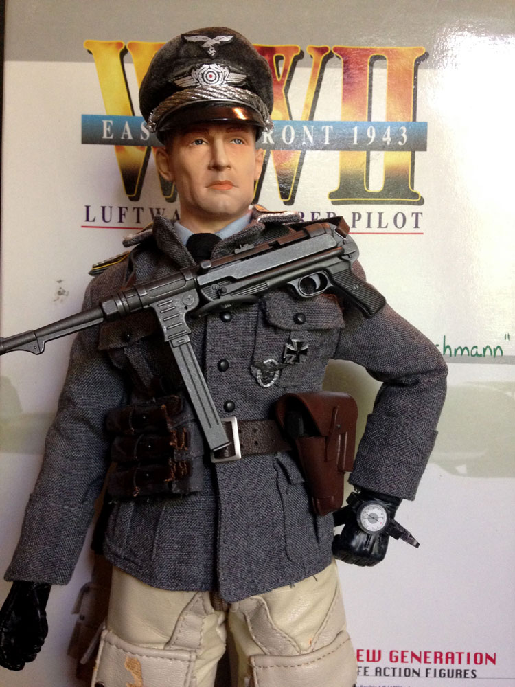 figure with mp40 across chest